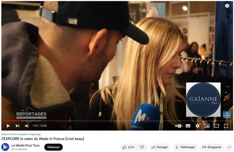 Capture d'écran émission Le média pour tous made in France