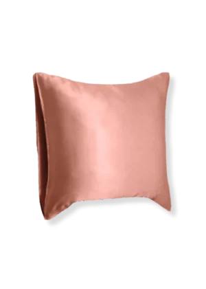 taie d&#039;oreiller en soie made in france terracotta