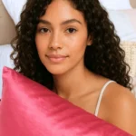 taie d'oreiller en soie cheveux crépus afro