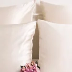 bienfait taies d'oreiller en soie champagne