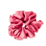 chouchou en soie rose corail