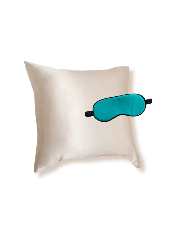 coffret star academy taie oreiller en soie 65x65 masque