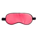 masque de nuit en soie rose corail