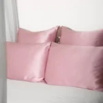 taie d'oreiller en soie made in france rose