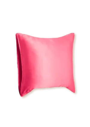 taie oreiller en soie 65x65 corail