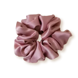 chouchou en soie bois de rose