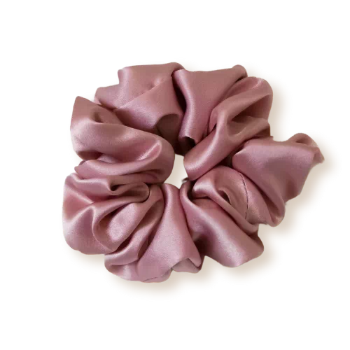 chouchou en soie bois de rose