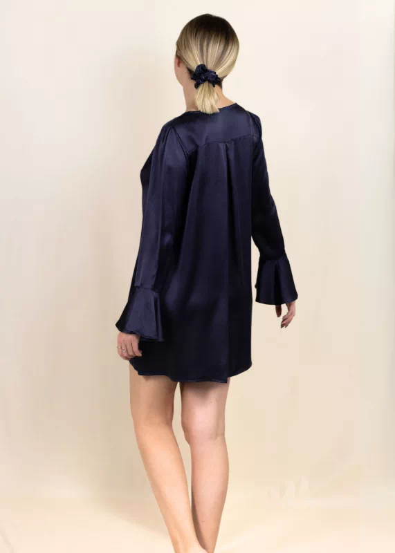 chemise de nuit en soie femme