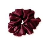 chouchou en soie bordeaux