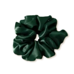 chouchou en soie vert