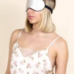 masque de nuit soie champagne