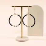 boucles d'oreilles créoles perles d'eau douce