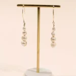 boucles d'oreilles or laminé made in france perles eau