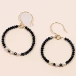 créoles fabriqué en france perles bleues