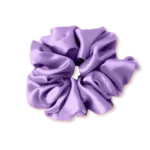 chouchou en soie lilas violet