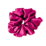 chouchou en soie rose fuchsia