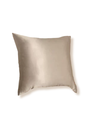 taie oreiller en soie 65x65 taupe