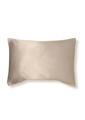 taie oreiller soie 50x70 taupe